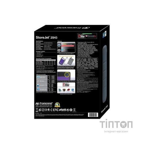 Зовнішній HDD 2.5" 2Tb Transcend USB 3.0 фіолетовий