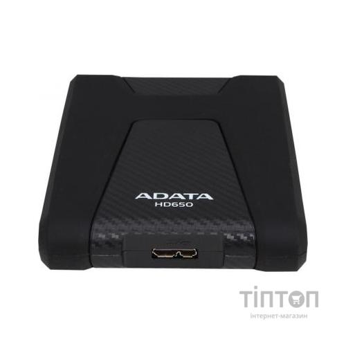 Зовнішній жорсткий диск 2.5" 1TB ADATA (AHD650-1TU31-CBK)