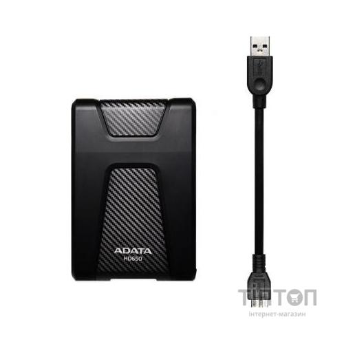 Зовнішній жорсткий диск 2.5" 1TB ADATA (AHD650-1TU31-CBK)