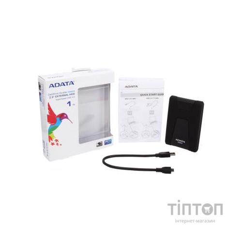 Зовнішній жорсткий диск 2.5" 1TB ADATA (AHD650-1TU31-CBK)