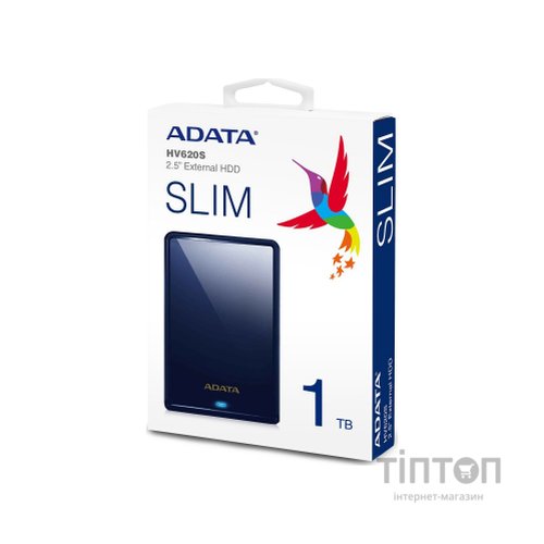 Зовнішній жорсткий диск 2.5" 1TB ADATA (AHV620S-1TU31-CBL)