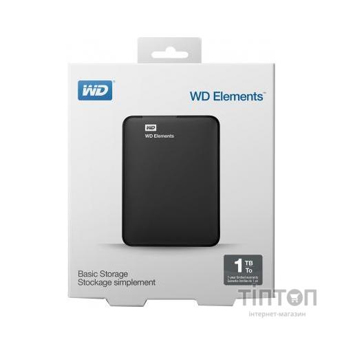 Зовнішній жорсткий диск 2.5" 1TB WD (WDBUZG0010BBK-WESN)