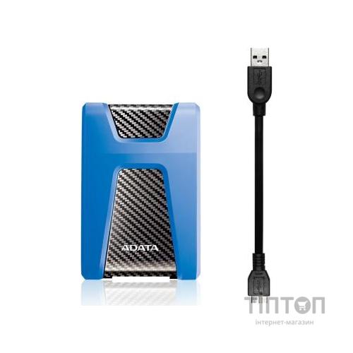Зовнішній жорсткий диск 2.5" 2TB ADATA (AHD650-2TU31-CBL)