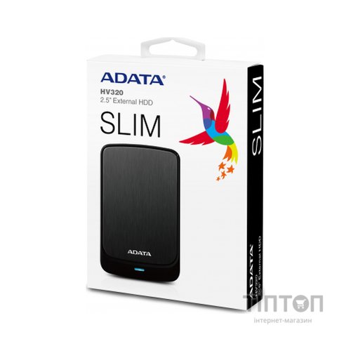 Зовнішній жорсткий диск 2.5" 2TB ADATA (AHV320-2TU31-CBK)
