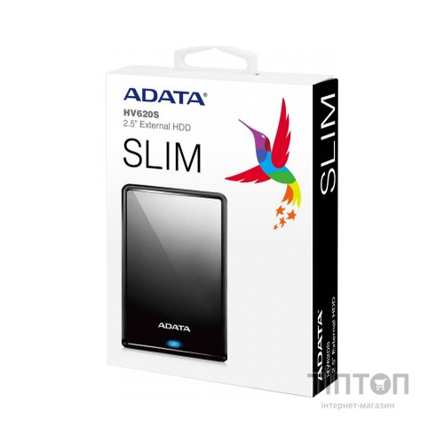 Зовнішній жорсткий диск 2.5" 2TB ADATA (AHV620S-2TU31-CBK)