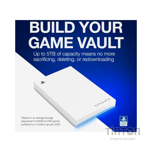 Зовнішній жорсткий диск 2.5" 2TB Game Drive for PlayStation 5 Seagate (STLV2000201)