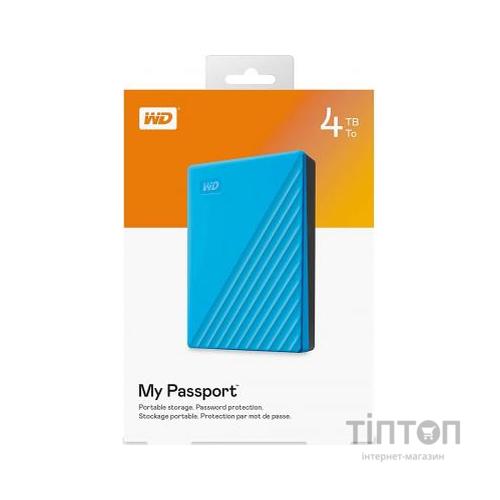 Зовнішній жорсткий диск 2.5" 4TB My Passport Portable WD (WDBPKJ0040BBL-WESN)