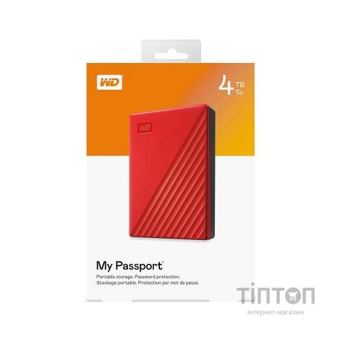 Зовнішній жорсткий диск 2.5" 4TB My Passport Portable WD (WDBPKJ0040BRD-WESN)