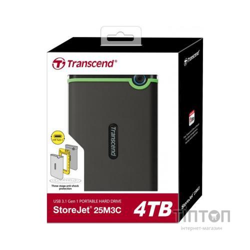 Зовнішній жорсткий диск 2.5" 4TB Transcend (TS4TSJ25M3C)