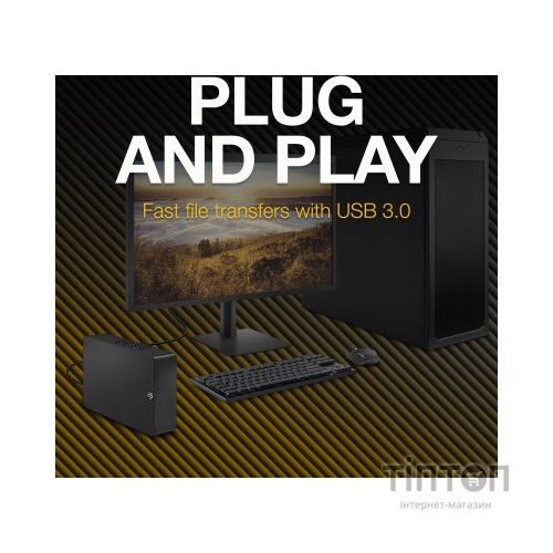 Зовнішній жорсткий диск 3.5" 8TB Expansion Desktop Seagate (STKP8000400)