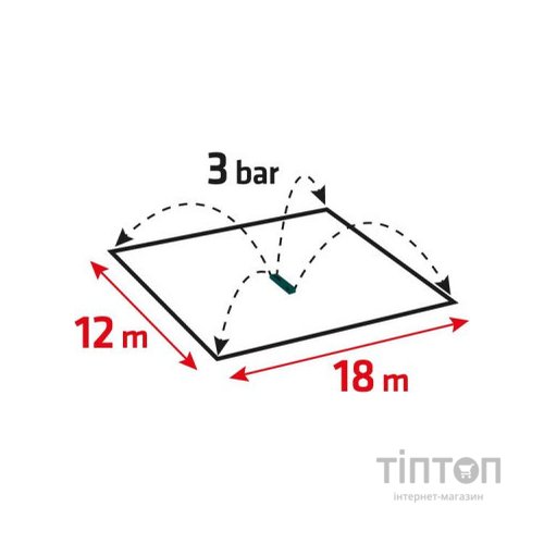 Зрошувач Verto регульований, площа до 336 м2 (15G770)