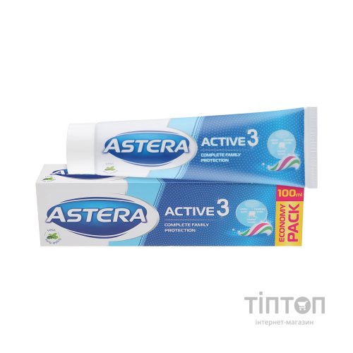 Зубна паста Astera Active 3 Потрійна дія 100 мл (3800013515297)