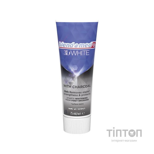 Зубна паста Blend-a-med 3D White З деревним вугіллям 75 мл (8006540793114)