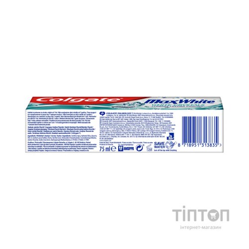 Зубна паста Colgate Макс Блиск Кришталева м'ята 75 мл (8718951313835)