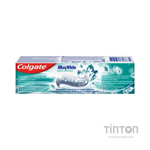 Зубна паста Colgate Макс Блиск Кришталева м'ята 75 мл (8718951313835)