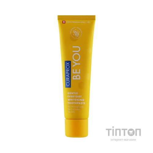 Зубна паста Curaprox Be You Вибілювальна Зі смаком грейпфрута та бергамота з ментоловими кульками 60 мл (7612412429527)