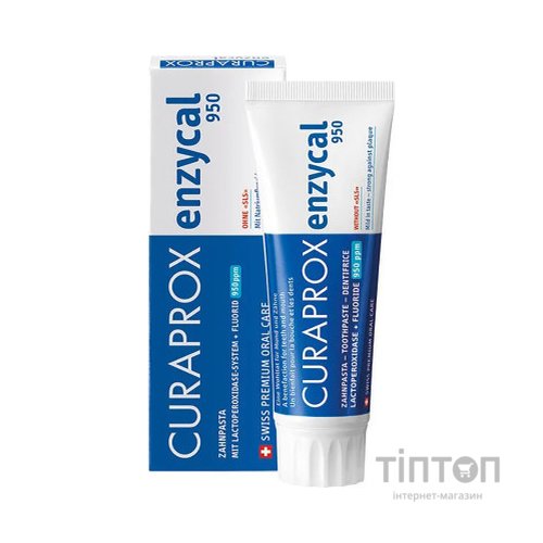 Зубна паста Curaprox Enzycal 950 Ферментна 75 мл (7612412422436)