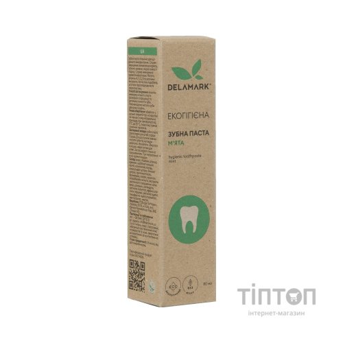 Зубна паста DeLaMark з ароматом м'яти 80 мл (4820152332004)