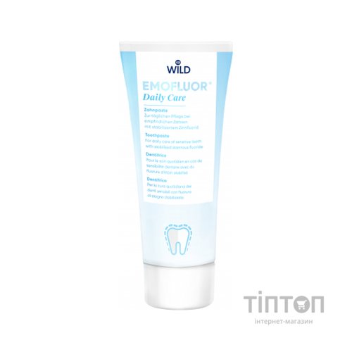 Зубна паста Dr. Wild Emofluor Daily Care зі стабілізованим фторидом олова 75 мл (7611841701686)