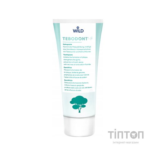 Зубна паста Dr. Wild Tebodont-F з олією чайного дерева і фторидом 75 мл (7611841701068)