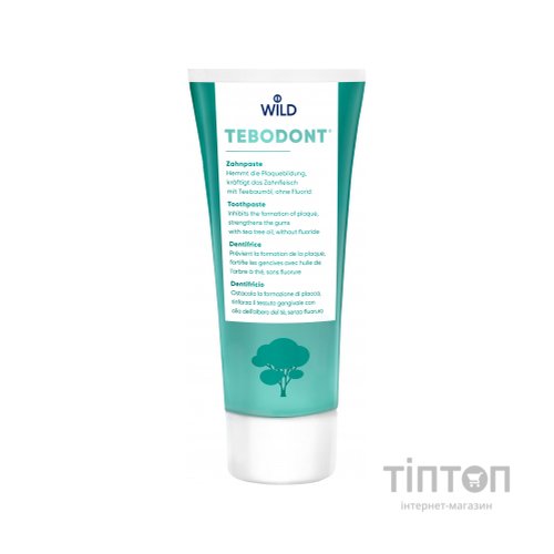Зубна паста Dr. Wild Tebodont з олією чайного дерева без фториду 75 мл (7611841701280)