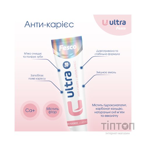Зубна паста Fesco Ultra Anti-Cavity Антікарієс 100 мл (4820204701963)