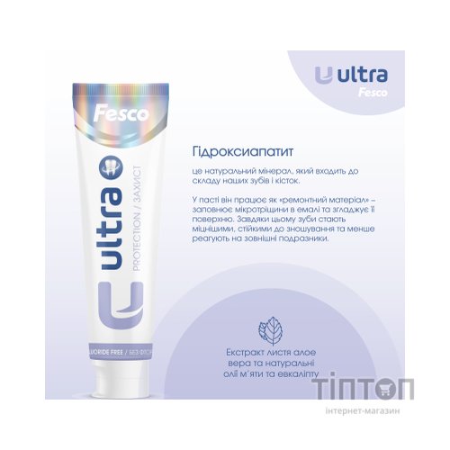 Зубна паста Fesco Ultra Protection Комплексний захист 100 мл (4820204701956)