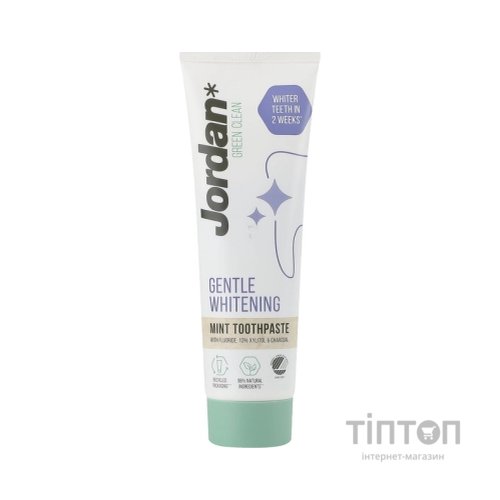 Зубна паста Jordan Green Clean Gentle Whitening Ніжне відбілювання 75 мл (7310610026769)