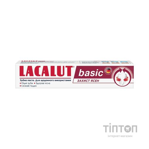 Зубна паста Lacalut Basic Захист ясен 75 мл (4016369961605)