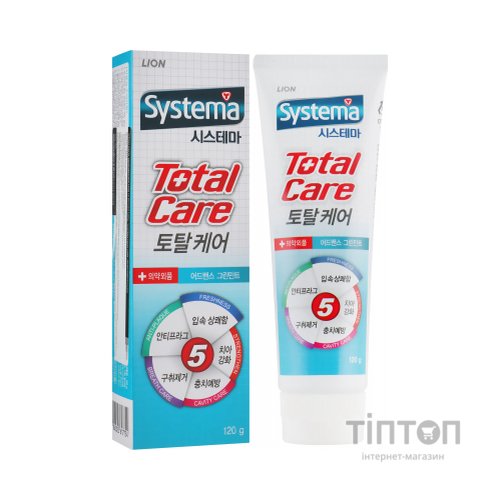 Зубна паста Lion Systema Total Комплексний догляд з м'ятою 120 г (8806325617754)