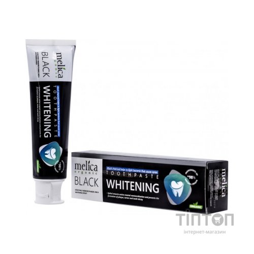 Зубна паста Melica Organic з чорним деревним вугіллям 100 мл (4770416003570)