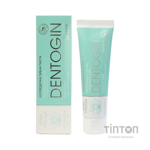 Зубна паста Triuga Dentogin De Luxe Аюрведична Зміцнення ясен 100 г (4820164641712)