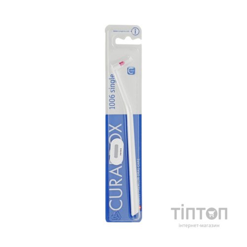 Зубна щітка Curaprox CS 1006 Single & Sulcular 6 мм Монопучкова Біла (CS 1006-11)