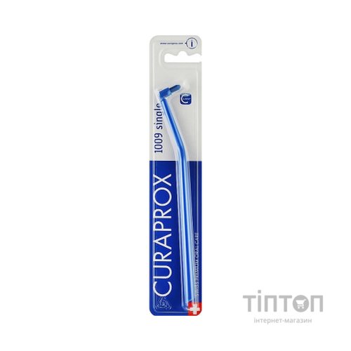 Зубна щітка Curaprox CS 1009 Single & Sulcular 9 мм Монопучкова Синя (CS 1009-10)