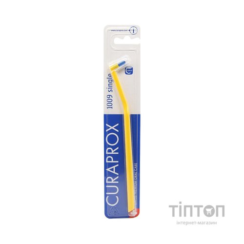 Зубна щітка Curaprox CS 1009 Single & Sulcular 9 мм Монопучкова Жовта (CS 1009-09)