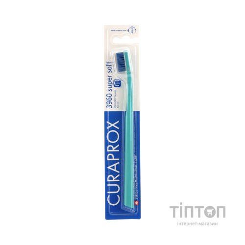 Зубна щітка Curaprox CS 3960 Super Soft Суперм'яка D 0.12 мм Петроль із синьою щетиною (CS 3960-07)