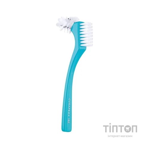 Зубна щітка Curaprox Для догляду за знімними зубними протезами Зелена (7612412300604)