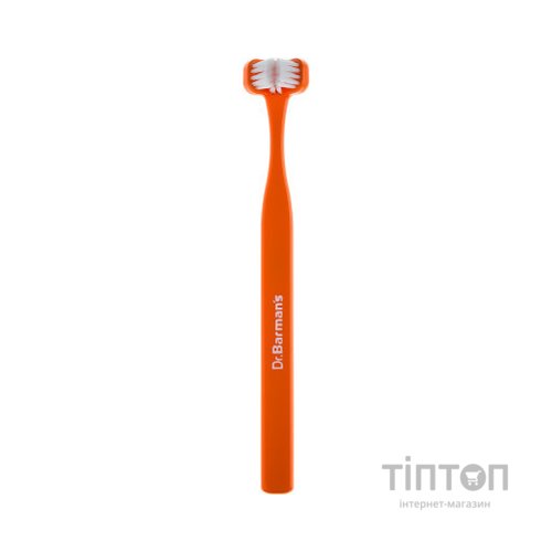 Зубна щітка Dr. Barman's Superbrush Compact Тристороння М'яка Помаранчева (7032572876328-orange)