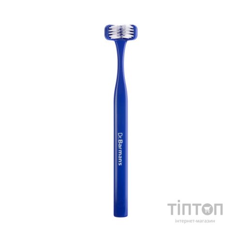 Зубна щітка Dr. Barman's Superbrush Regular Тристороння М'яка Синя (7032572876212-dark-blue)