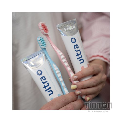 Зубна щітка Fesco Expert Clean Extra Soft Блакитна 1 шт. + Рожева 1 шт. (4820204702311)
