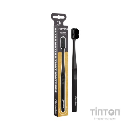 Зубна щітка Nordics 6580 Premium Black (3800500324333)