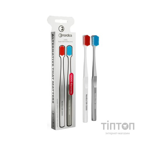 Зубна щітка Nordics Silk 12000 2 шт. (3800500324449)