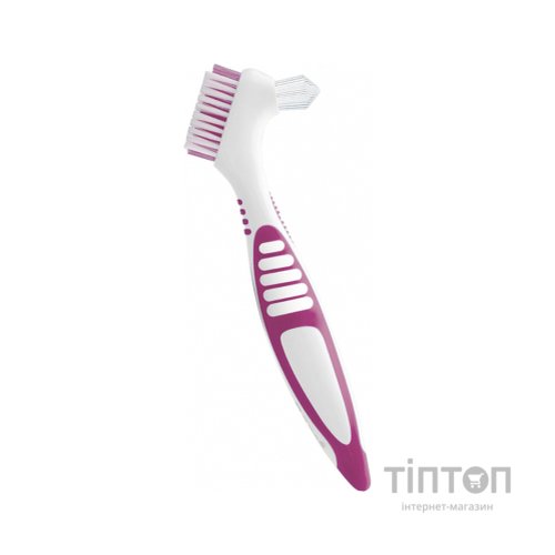 Зубна щітка Paro Swiss clinic denture brush для зубних протезів рожева (7610458009208-pink)