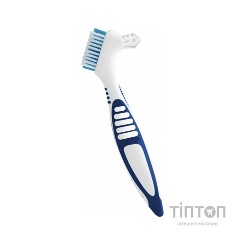 Зубна щітка Paro Swiss clinic denture brush для зубних протезів синя (7610458009208-dark-blue)