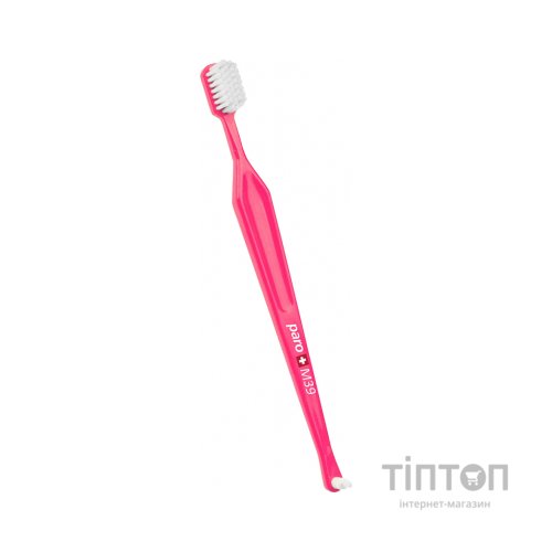 Зубна щітка Paro Swiss M39 середньої жорсткості рожева (7610458007167-pink)