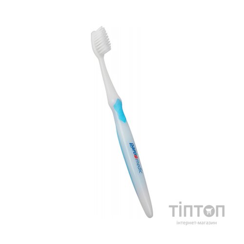 Зубна щітка Paro Swiss medic з конічними щетинками блакитна (7610458007266-blue)