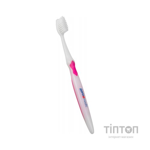 Зубна щітка Paro Swiss medic з конічними щетинками рожева (7610458007266-pink)