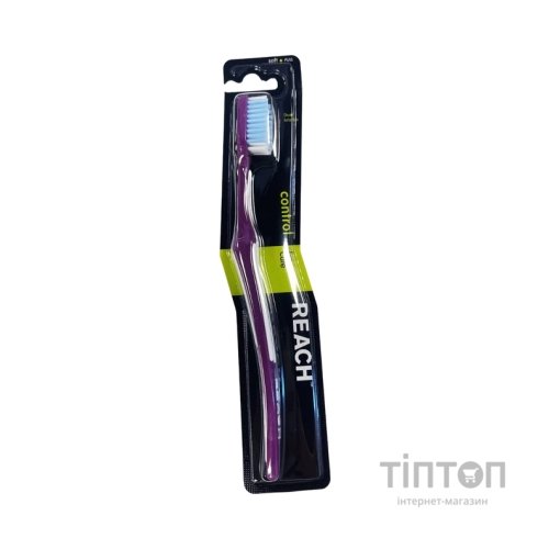 Зубна щітка Reach Control Soft Toothbrush Фіолетова (4820019803401)