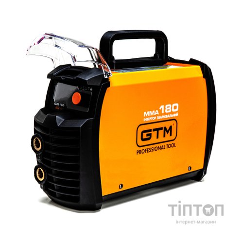 Зварювальний апарат GTM інвертор MMA-180DS LED, 180А, 1,6-4,0мм, 220В дисплей (MMA-180DS LED)