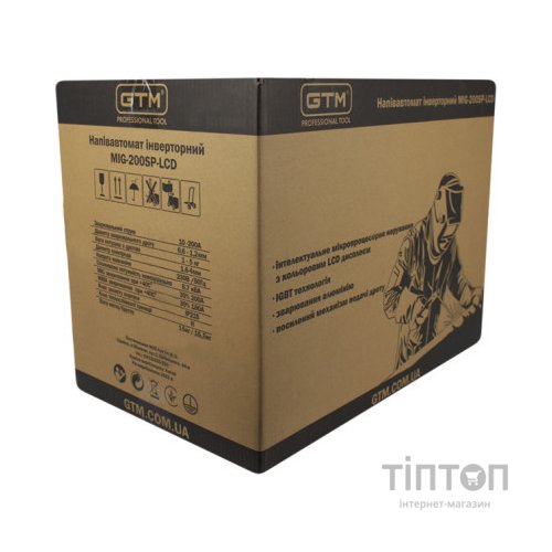 Зварювальний апарат GTM MIG-200ES LED 200A 220В (MIG-200ES LED)